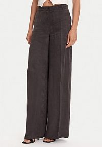 Spodnie eleganckie Guess czarne damskie Materiałowe