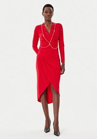 Sukienka koktajlowa Rinascimento czerwona 
