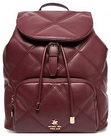 Plecak Beverly Hills Polo Club czerwony damski 