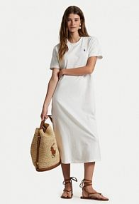 Sukienka codzienna Polo Ralph Lauren biała 