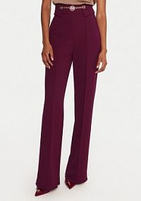 Spodnie eleganckie Rinascimento czerwone damskie Materiałowe