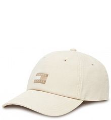 Czapka z daszkiem Tommy Jeans beżowa damska 