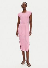 Sukienka dzianinowa PINKO różowa 