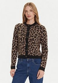 Kardigan Tommy Jeans brązowy 