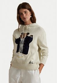 Sweter Polo Ralph Lauren beżowy damski 211972802001  Relaxed Fit