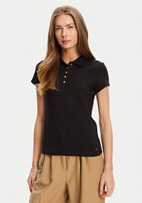 Koszulka polo Tommy Hilfiger czarna damska 