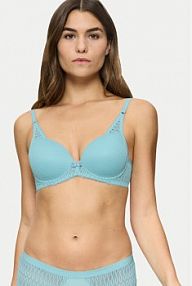 Biustonosz Triumph niebieski Z fiszbiną