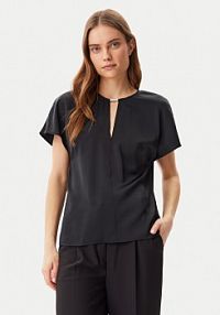 Bluzka Calvin Klein czarna damska 