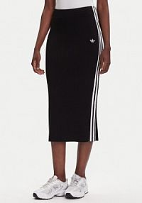 Spódnica ołówkowa adidas czarna Adicolor Knit 3-Stripes JW2661  Regular Fit