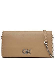 Torebka wieczorowa Calvin Klein beżowa 