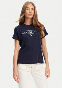 T-shirt U.S. Polo Assn. granatowy damski 