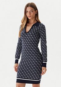 Sukienka dzianinowa Guess granatowa 