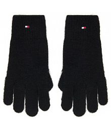 Rękawiczki Tommy Hilfiger czarne damskie Damskie