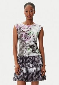 Sukienka codzienna Desigual kolorowa Grey Lacroix 25WWVK07  Regular Fit