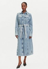 Sukienka jeansowa BOSS niebieska 