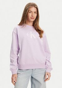 Bluza przez głowę Calvin Klein Jeans fioletowa 