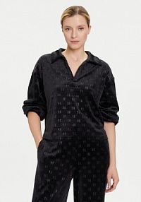 Bluzka KARL LAGERFELD czarna damska 