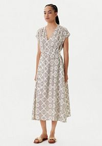 Sukienka letnia United Colors Of Benetton beżowa 