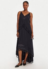 Sukienka koktajlowa BOSS granatowa 