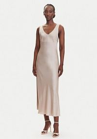 Sukienka wieczorowa Dixie beżowa 