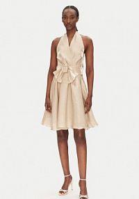 Sukienka koktajlowa Rinascimento złota 