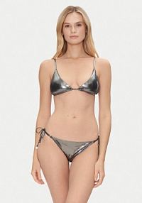 Strój kąpielowy Emporio Armani srebrny Bikini