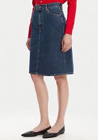 Spódnica jeansowa Tommy Hilfiger granatowa 