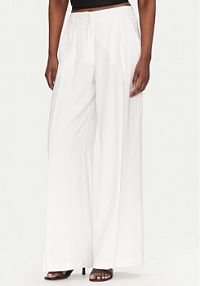 Spodnie eleganckie ACCESS FASHION białe damskie Palazzo