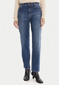 Jeansy Weekend Max Mara granatowe damskie Loris 2525186071  Straight Fit