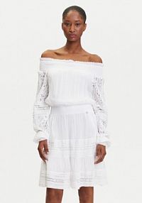 Sukienka codzienna Guess biała 