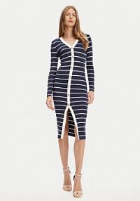 Sukienka dzianinowa Guess granatowa 