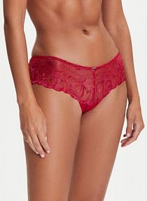 Bokserki Chantelle czerwone damskie Fleurs C12M40