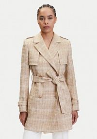 Płaszcz Marciano Guess beżowy damski Przejściowy