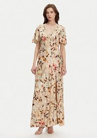 Sukienka wieczorowa Guess beżowa 