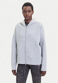 Bluza rozpinana adidas by Stella McCartney szara damska 