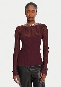 Sweter Patrizia Pepe czerwony damski 