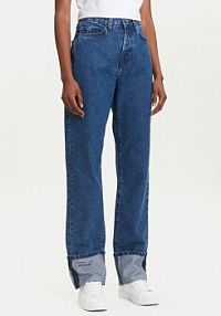 Jeansy KARL LAGERFELD niebieskie damskie 