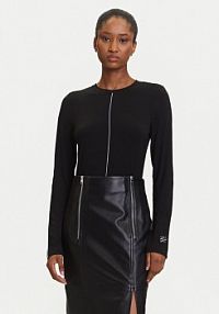 Bluzka KARL LAGERFELD czarna damska 