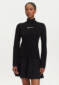 Golf Karl Lagerfeld Jeans czarny damski 