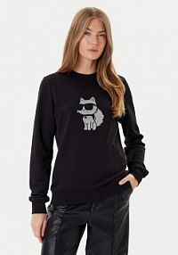 Bluza przez głowę KARL LAGERFELD czarna 