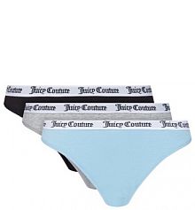 Figi Juicy Couture wielokolorowe Komplet 3 par fig klasycznych