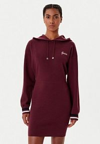 Sukienka dzianinowa Guess czerwona 