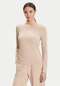 Bluzka EA7 Emporio Armani beżowa damska 7W000456 AF10373 U1046  Slim Fit