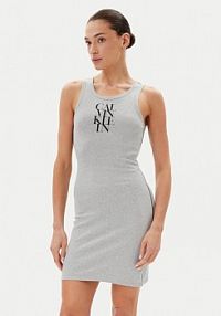 Sukienka codzienna Calvin Klein Jeans szara 