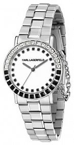 Zegarek KARL LAGERFELD srebrny damski 
