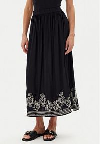 Spódnica maxi JDY czarna Risso 15354225  Regular Fit
