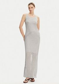 Sukienka dzianinowa PINKO szara 