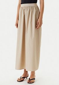 Spódnica maxi United Colors Of Benetton beżowa 4TPUD004I  Regular Fit