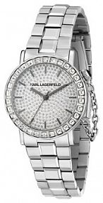 Zegarek KARL LAGERFELD srebrny damski 