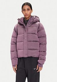 Kurtka skórzana Columbia fioletowa damska Puchowa